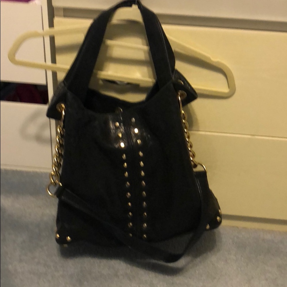 Michael Kors pebble grain leather studded bag
